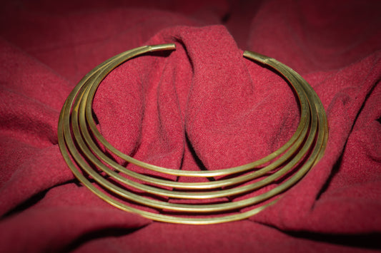 Runder Messing Halsreif