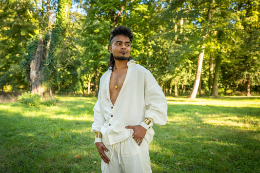 Sun Veil Shirt – Oversize Hemd aus Leinen