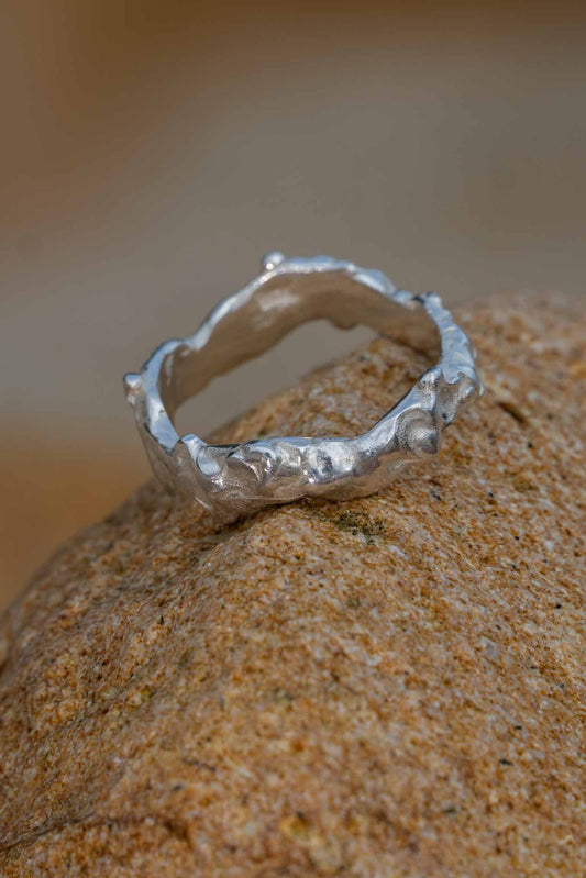 Dripping Silber Ring