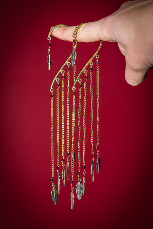 Handgefertigte Statement-Ohrhänger