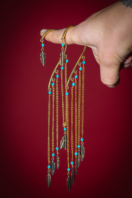 Handgefertigte Statement-Ohrhänger